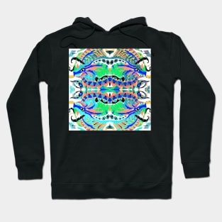 kaiju kraken zentangle in ecopop pattern in madness Hoodie